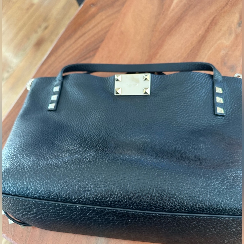 Valentino Rockstud Calfskin Small Tote Bag
